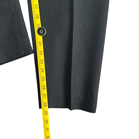 Alfani Charcoal Grey High Waisted Pleated Front Wide Leg Trousers Women Petite 8 - Picture 7 of 7
